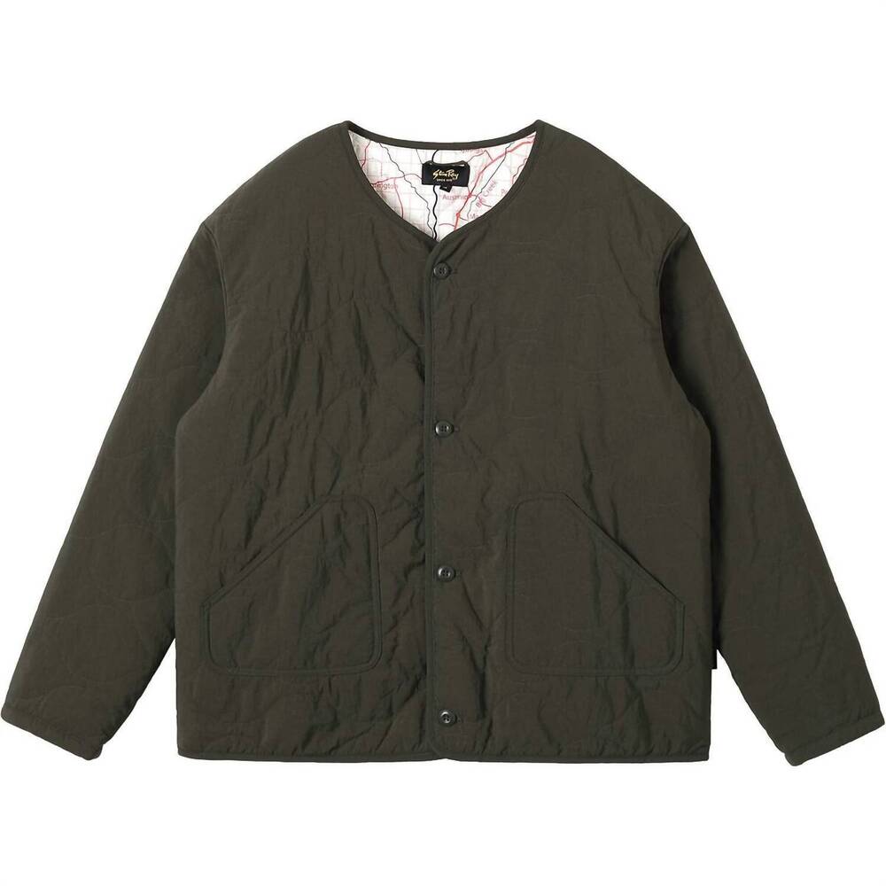 NEW STAN RAY women's quilted liner jacket in olive